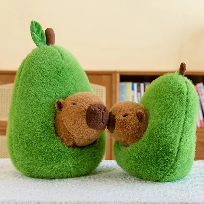 CuddleCapy 2 az 1-ben avokádós kapibara plüssjáték