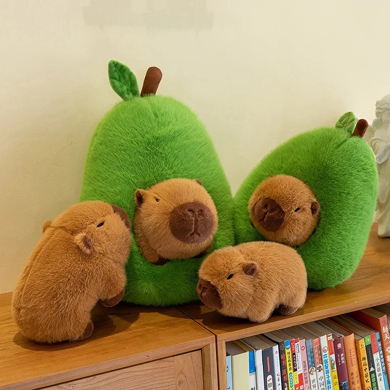CuddleCapy 2 az 1-ben avokádós kapibara plüssjáték