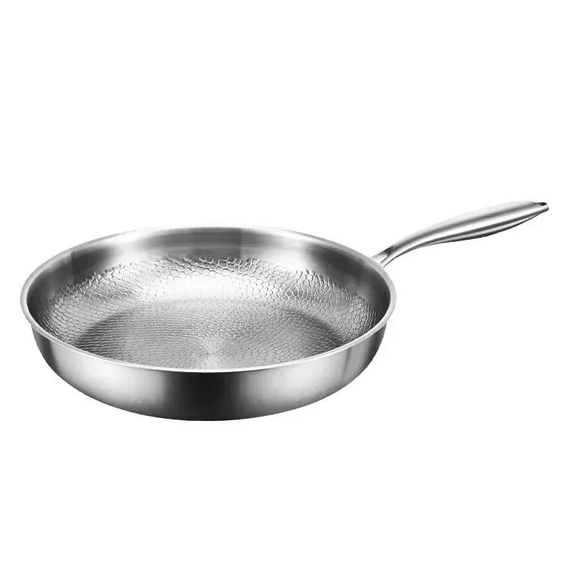 Hammered Titanium Frying Pan With Nonstick Coating Induction Compatible