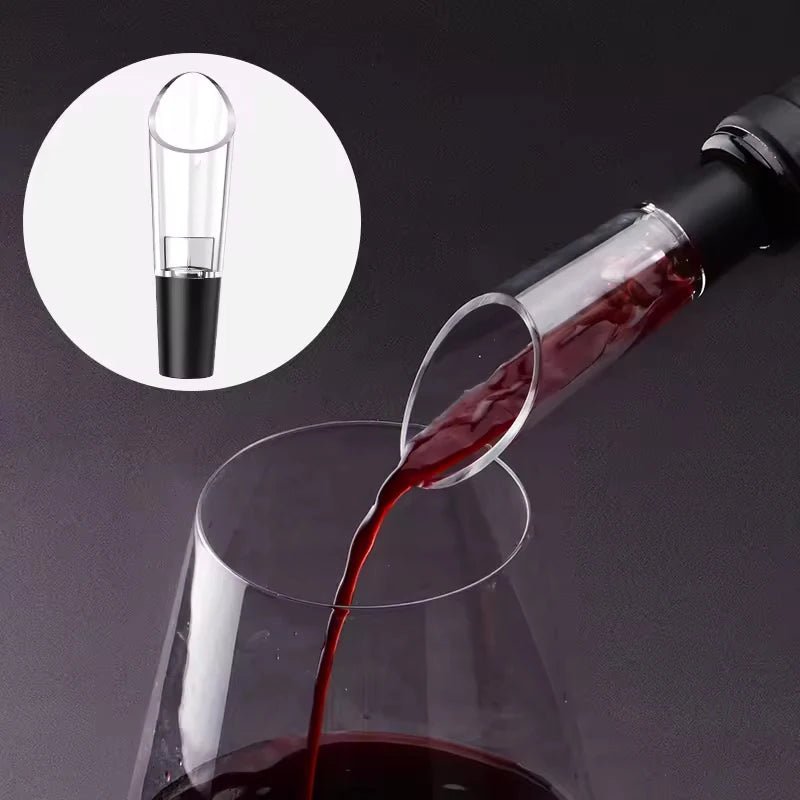 VinoNova automatisk uppladdningsbar vinöppnarsats – användning med ett enda tryck