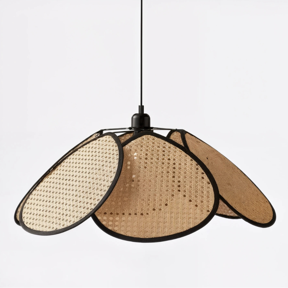 Asterra Rattan Ceiling Light With Bohemian Style For Living Rooms And Kitchens At Home