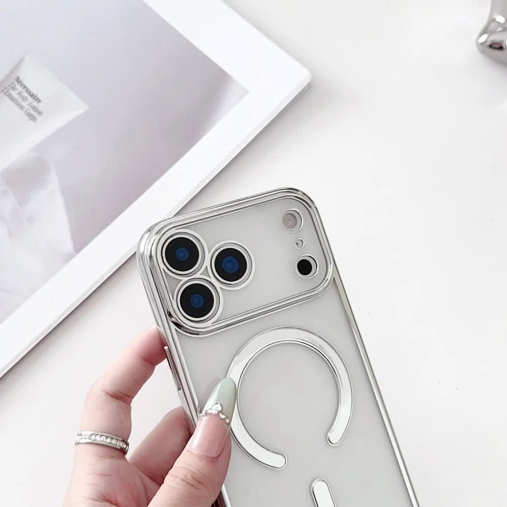 NovaCarry állítható telefontartó pánt — MagSafe-kompatibilis átlátszó tok