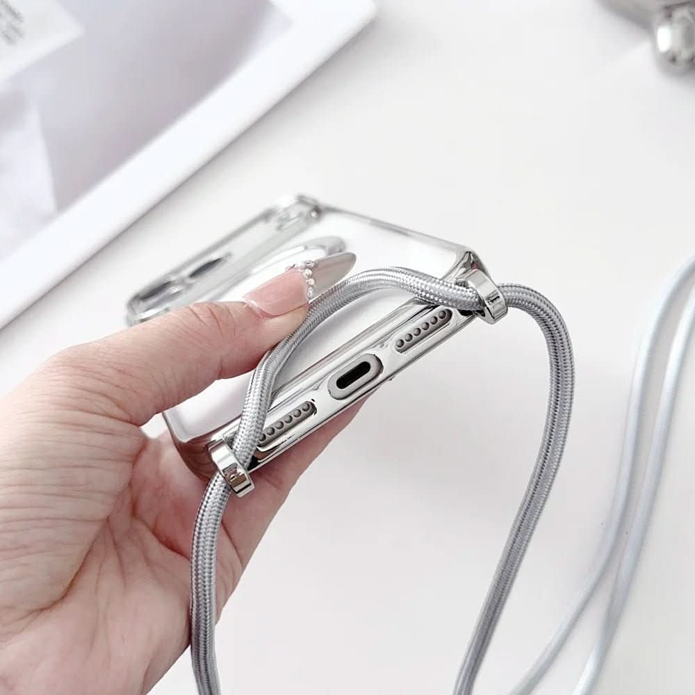 NovaCarry állítható telefontartó pánt — MagSafe-kompatibilis átlátszó tok