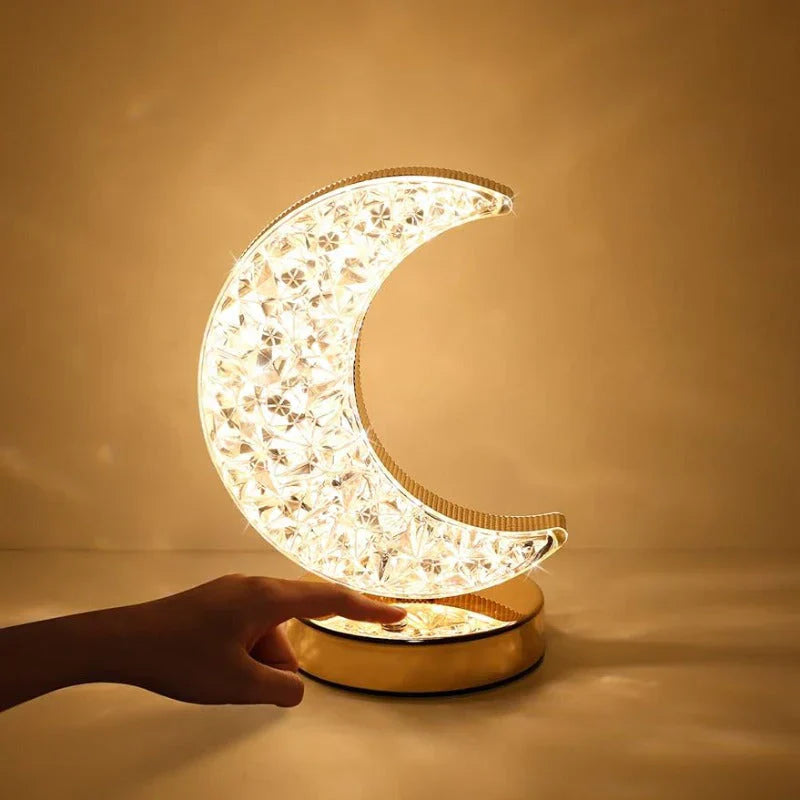 Celestia Dimmable Crystal Lamp — Three Color Modes
