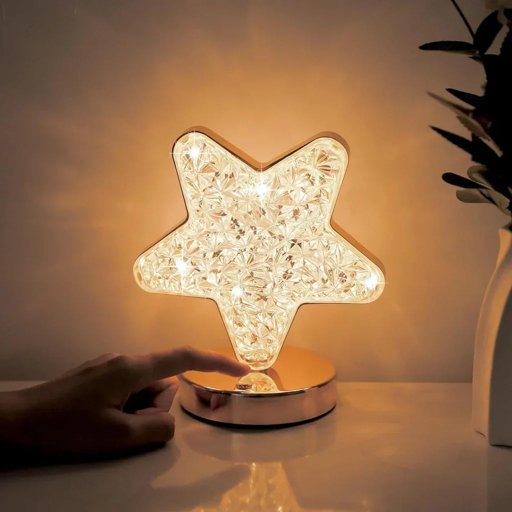 Celestia Dimmable Crystal Lamp — Three Color Modes