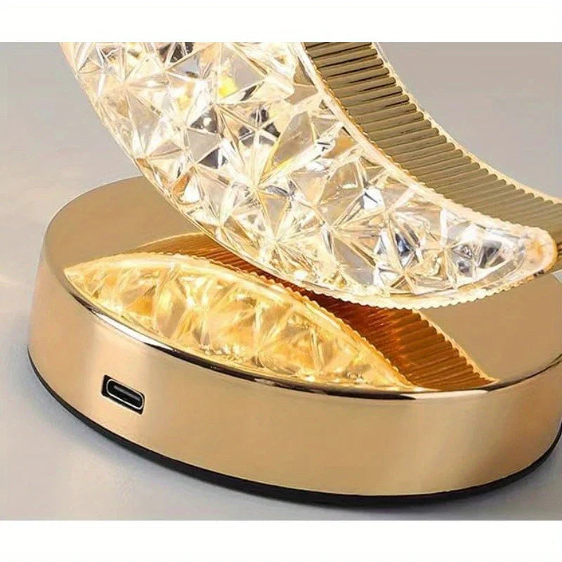 Celestia Dimmable Crystal Lamp — Three Color Modes