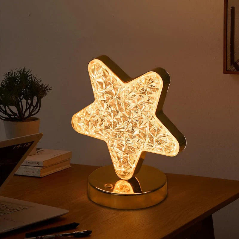 Celestia Dimmable Crystal Lamp — Three Color Modes