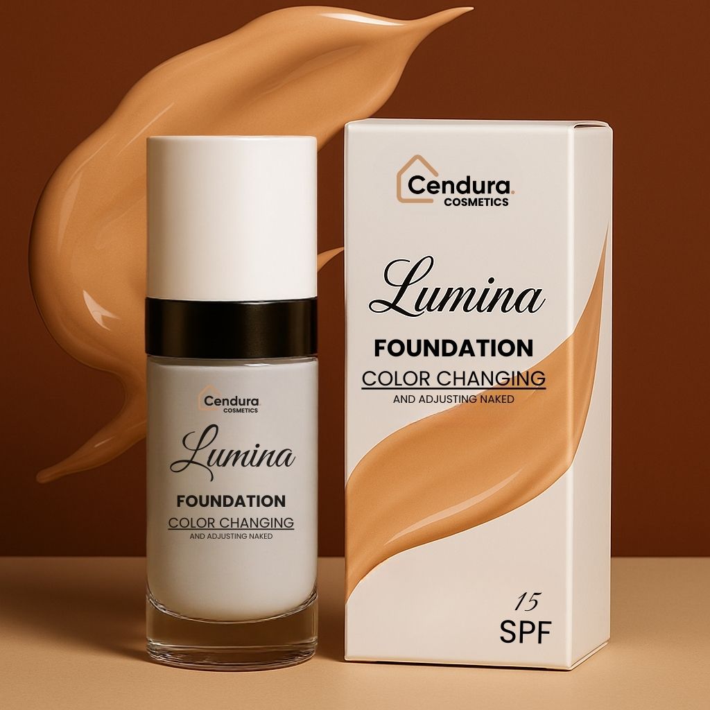 Base de maquillaje Lumina que se adapta al tono para piel madura y seca — acabado hidratante y protector