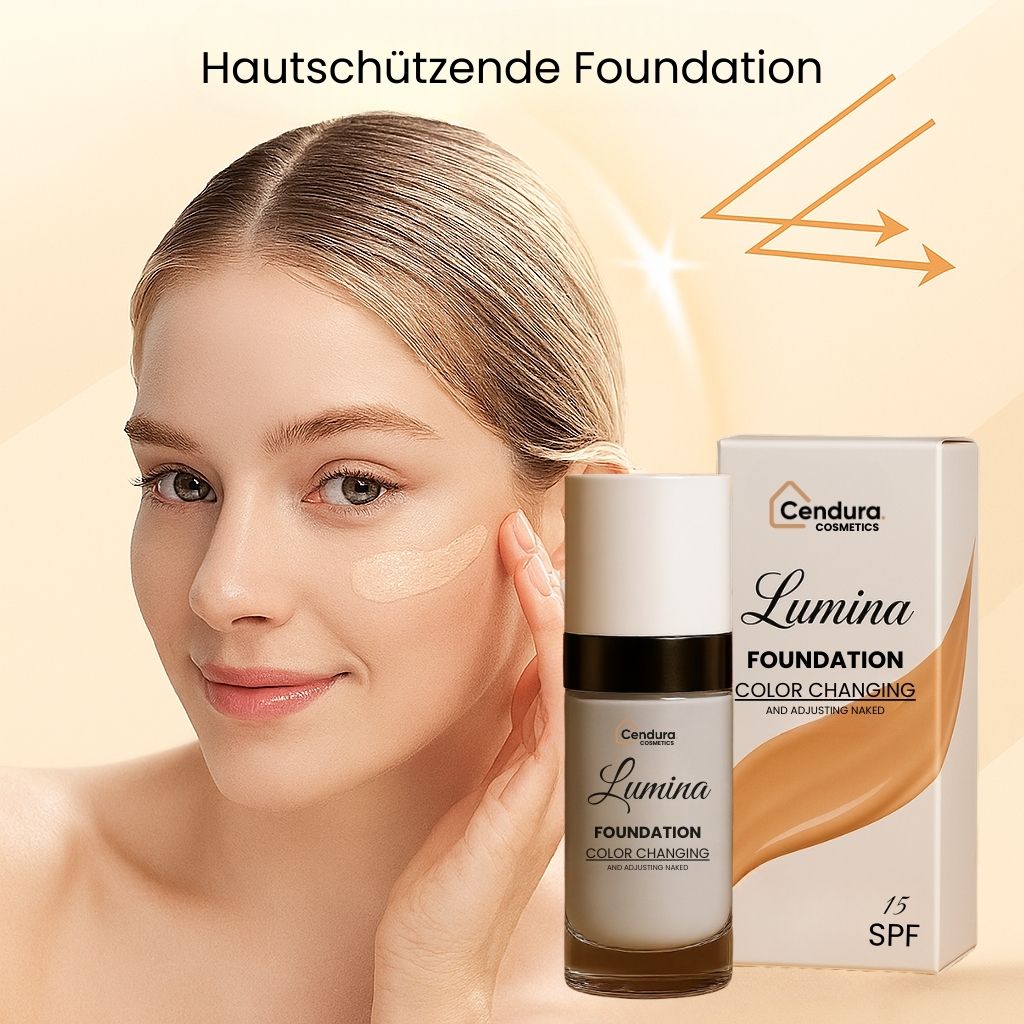 Base de maquillaje Lumina que se adapta al tono para piel madura y seca — acabado hidratante y protector