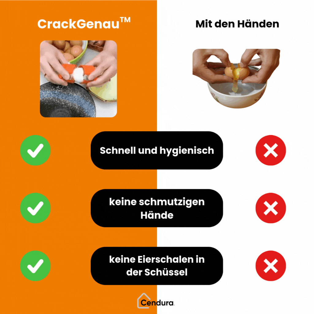 CrackGenau Egg Opener — Clean, Effortless Shell Cracking