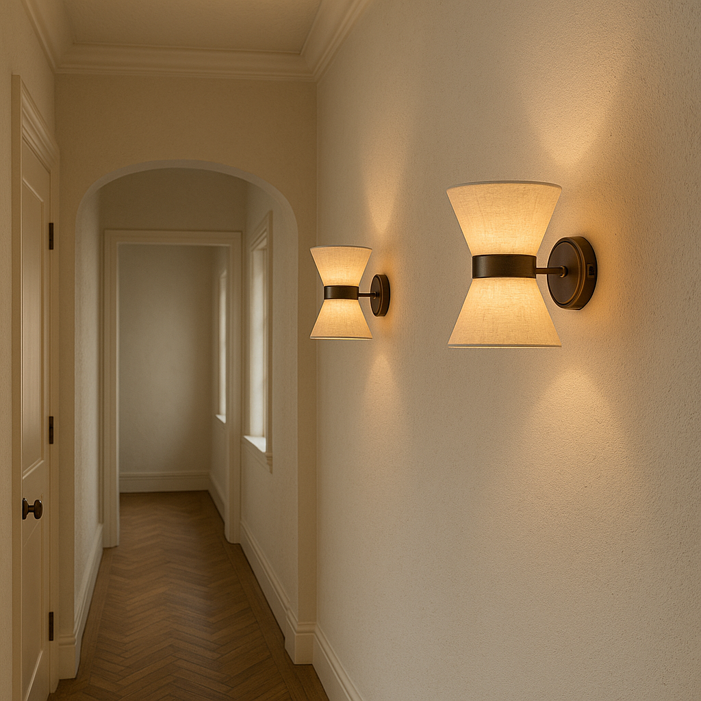 Wabi Sabi Silk Wall Lamp G9 Base, Warm Light For Japandi Style