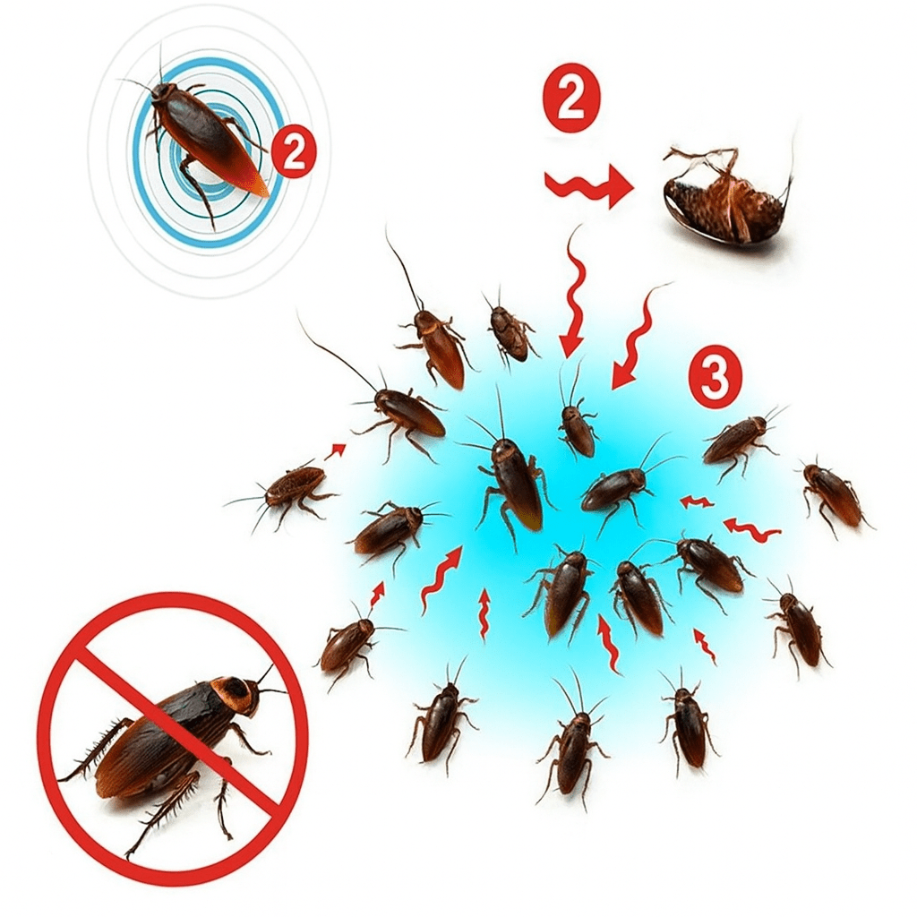 Żelowa przynęta na karaluchy InsectGuard, zestaw 3 sztuk — po 10 g, formuła Domino Transfer