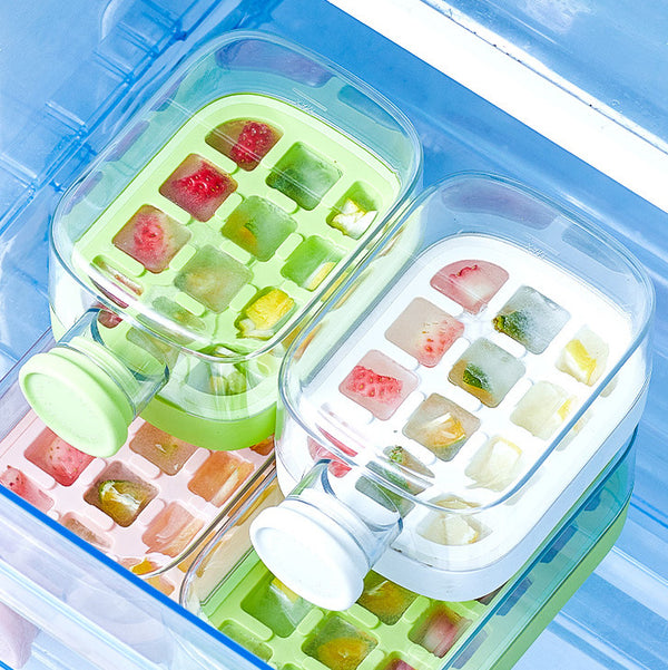 2-In-1 Ice Cube Hydration Bottle Removable Upper Freezing Chamber