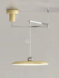 Adjustable Pendant Light With Swivel Arm In Minimalist Industrial Metal