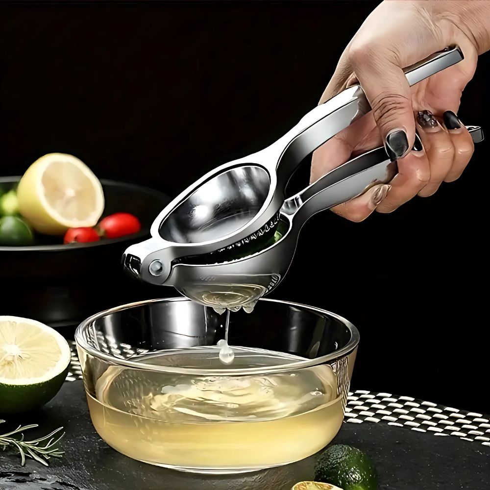 Citrus Master rozsdamentes acél citromfacsaró — kényelmes fogantyú, masszív kézi prés