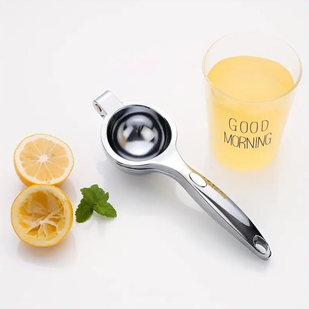 Citrus Master rozsdamentes acél citromfacsaró — kényelmes fogantyú, masszív kézi prés