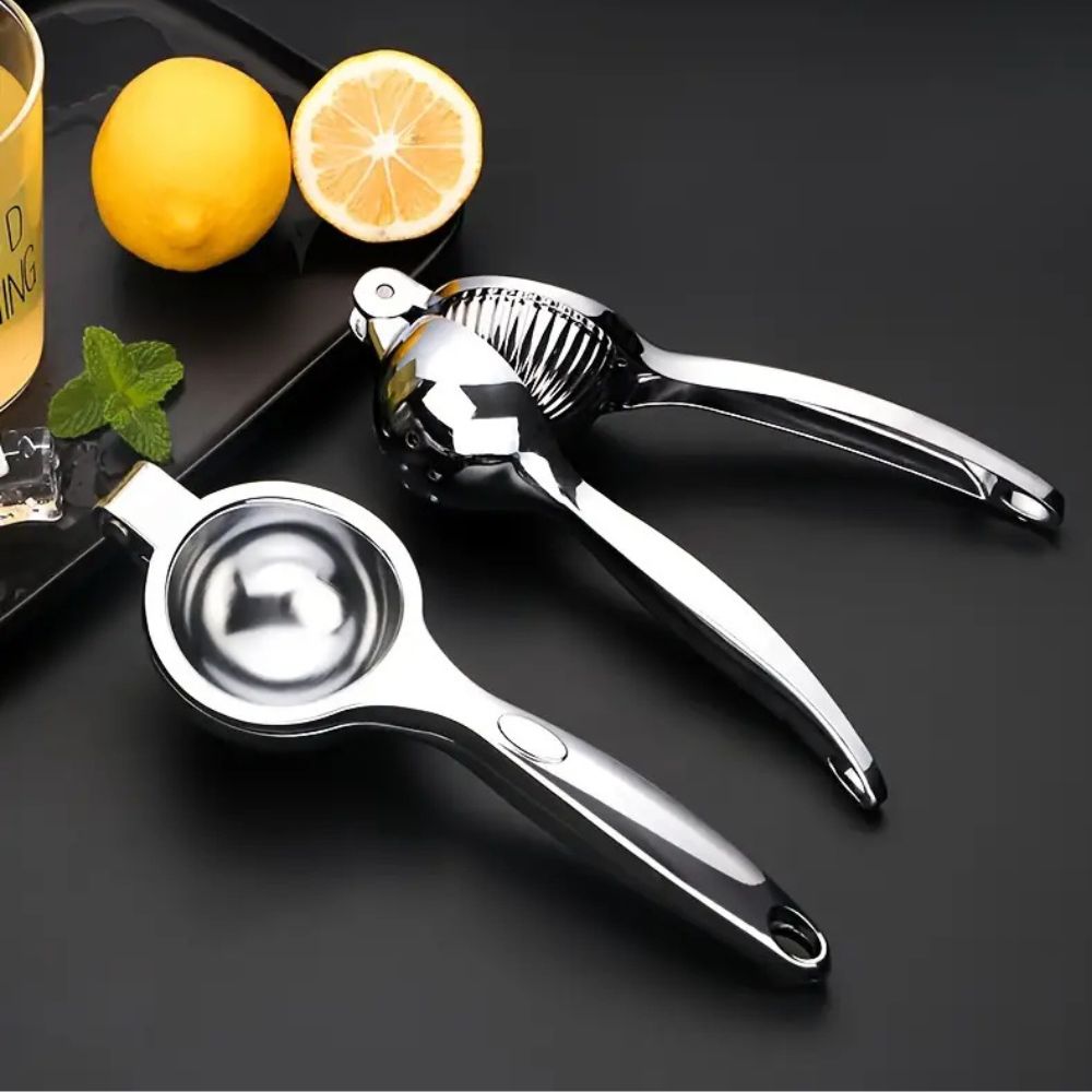 Citrus Master rozsdamentes acél citromfacsaró — kényelmes fogantyú, masszív kézi prés