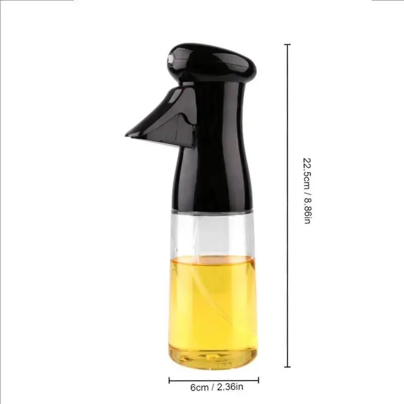 Spray trasparente per olio da cucina - nebulizzatore da cucina ergonomico con beccuccio antigoccia e dosaggio preciso