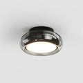 Low Profile Glass And Flush Mount Ceiling Light Fixture For Hallways And Bedrooms Soft Lighting