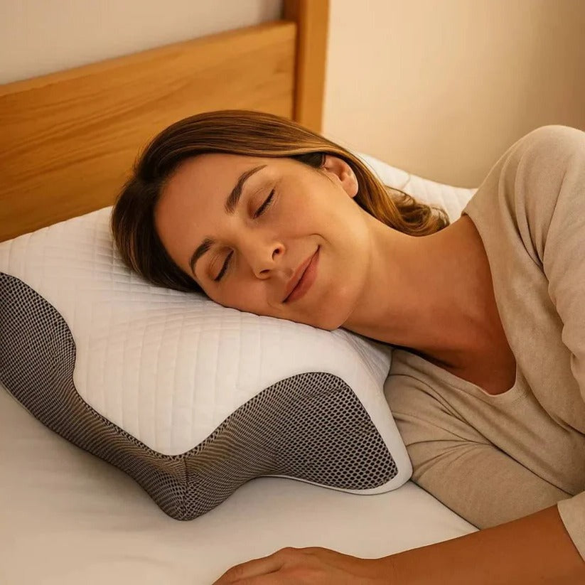 وسادة رقبة مريحة ومريحة للجسم من ComfortEase - دعم من إسفنج متكيف ومشكّل