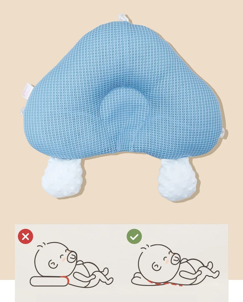 Nastavitelný ergonomický polštář ComfortNest pro spánek miminek — tvarovaná konstrukce, opora pro správnou polohu kojence