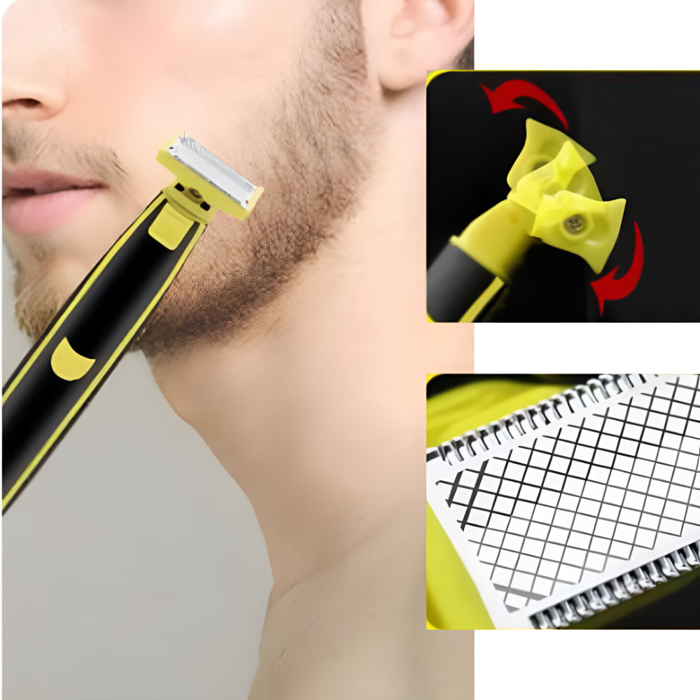 Portable Electric Shaver — 6.7 x 1.5 Inch Slim Body, USB Type-C Charging