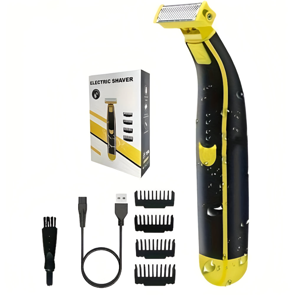 Portable Electric Shaver — 6.7 x 1.5 Inch Slim Body, USB Type-C Charging