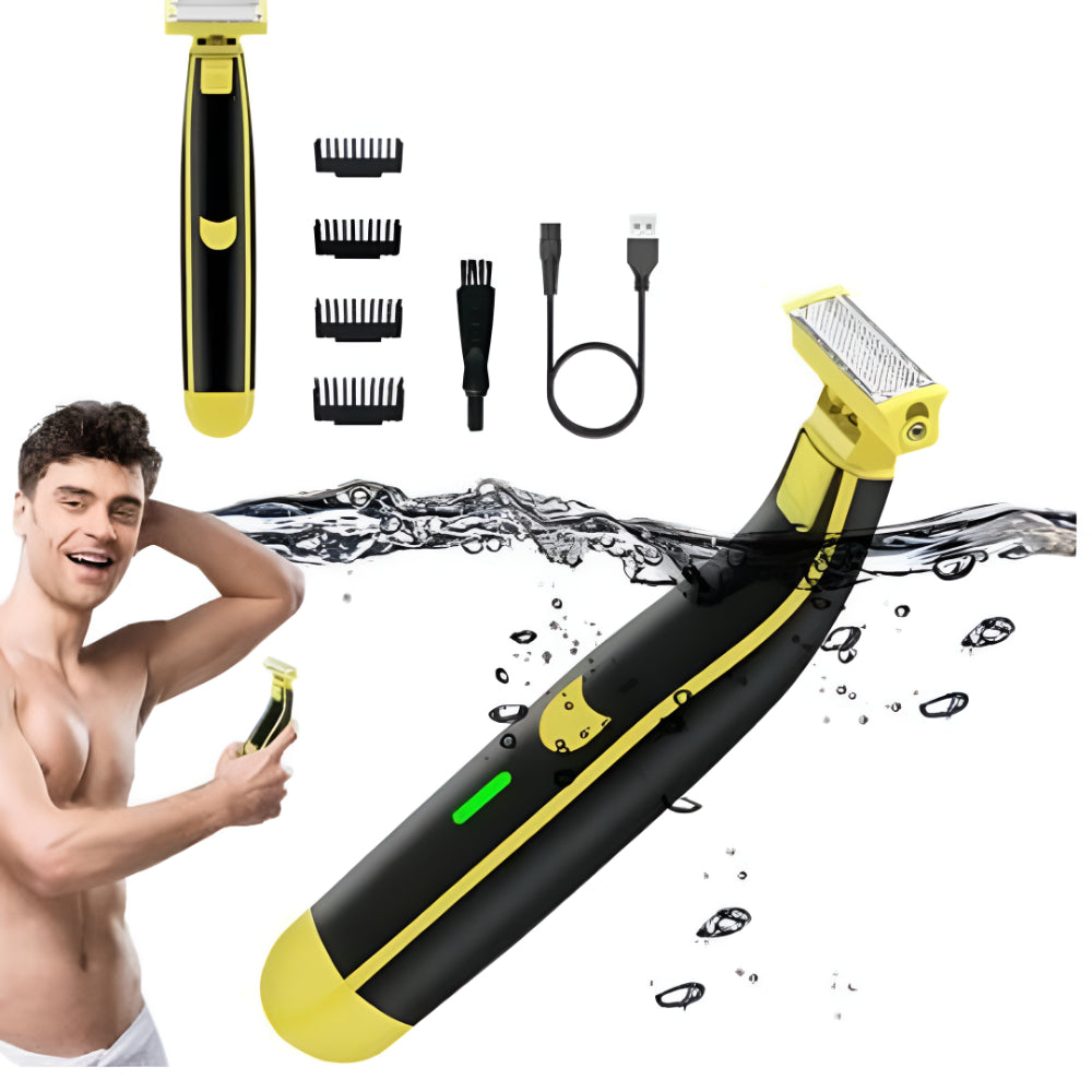 Portable Electric Shaver — 6.7 x 1.5 Inch Slim Body, USB Type-C Charging