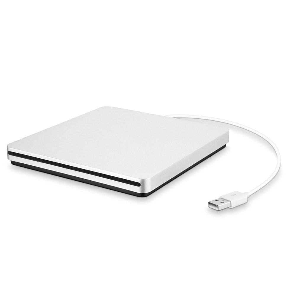 Przenośny zewnętrzny napęd USB CD/DVD — smukła, kompaktowa konstrukcja
