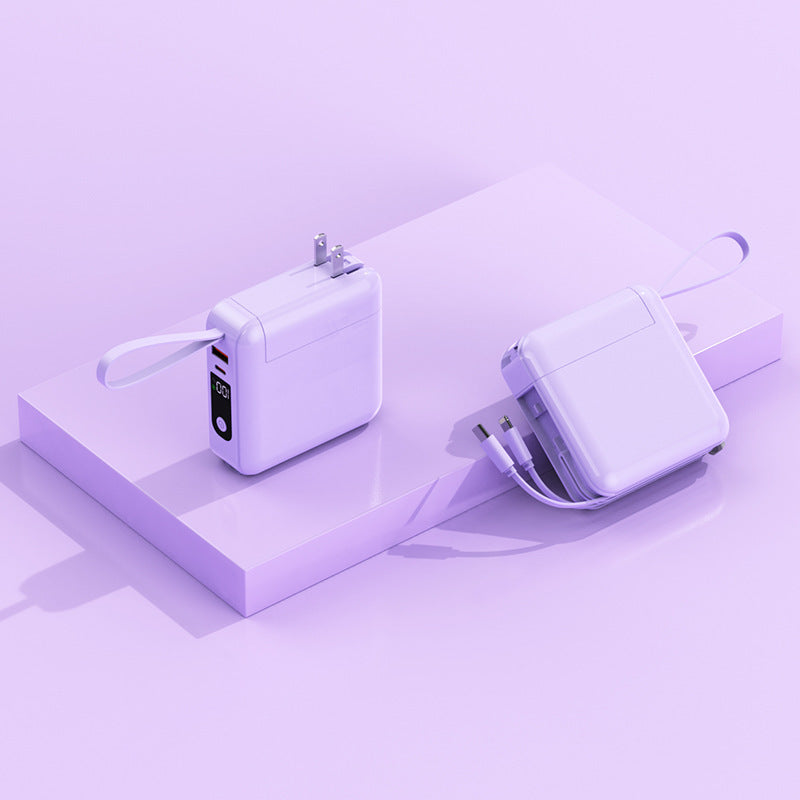 Slim Type C Wall Charger — Dual USB Ports, Smart Charge Technology