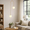 Modern Globe Pendant Light For Contemporary Interiors Ideal For Living Areas And Other Living Spaces