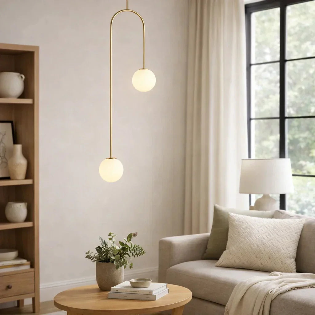 Modern Globe Pendant Light For Contemporary Interiors Ideal For Living Areas And Other Living Spaces