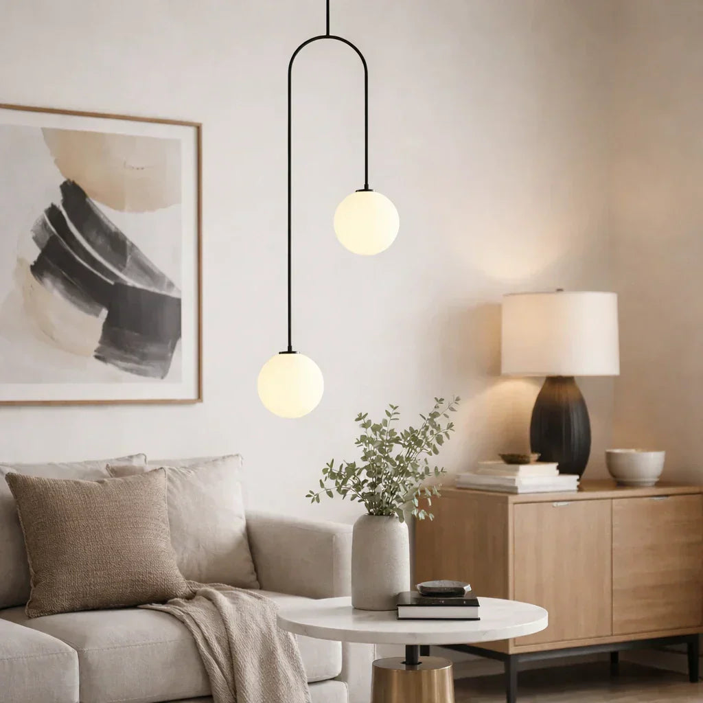 Modern Globe Pendant Light For Contemporary Interiors Ideal For Living Areas And Other Living Spaces