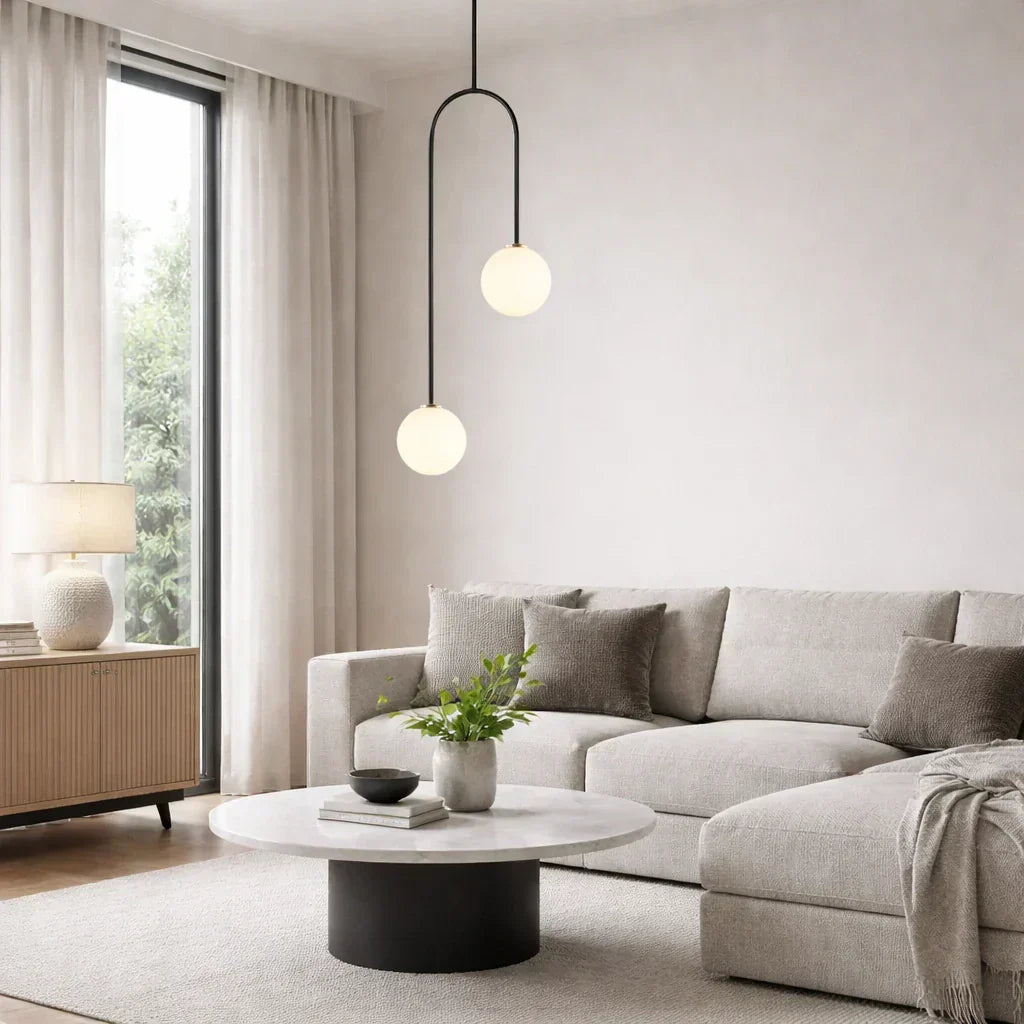 Modern Globe Pendant Light For Contemporary Interiors Ideal For Living Areas And Other Living Spaces
