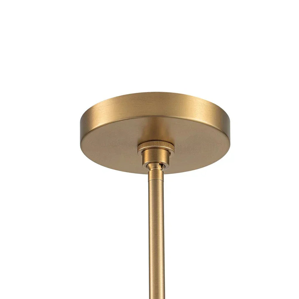 Modern Linen Pendant Light With Tapered Cone Shade And Warm Brass Finish For Modern Interiors