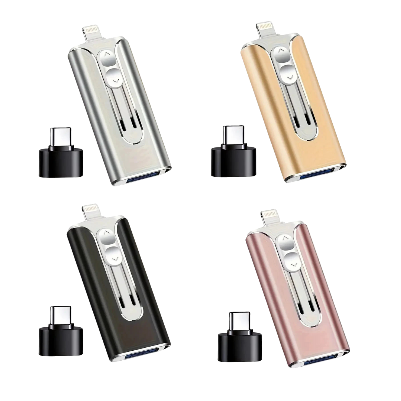 Phone USB Drive for iPhone and Android Extra Storage for Photos and Videos
