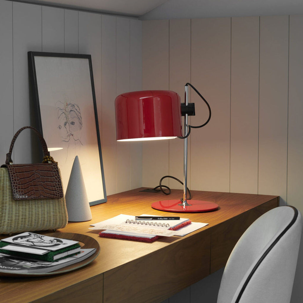 Industrial Metal Desk Lamp With Adjustable Arm And Multi-Directional Lighting