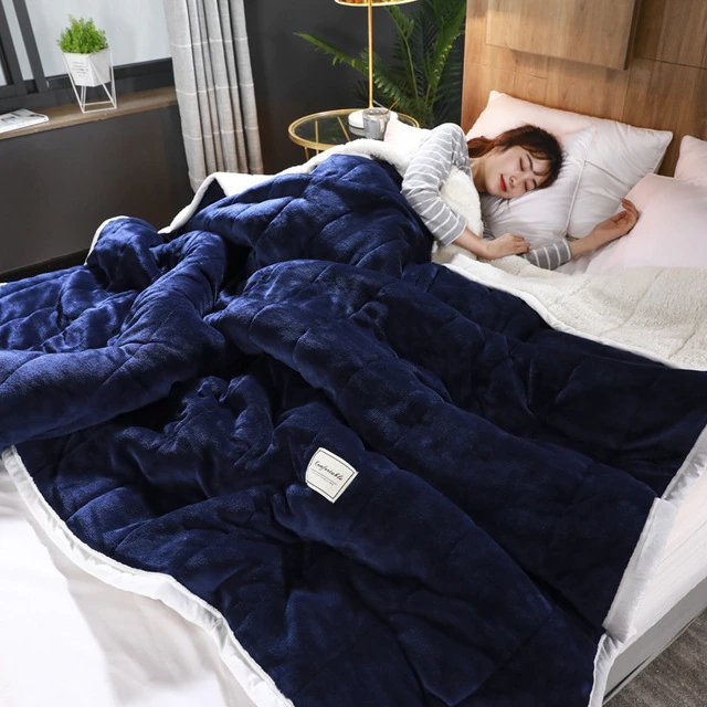 CozyWrap Plush Fleece Blanket — Velvet Fabric Surface & Cozy Warm Weave
