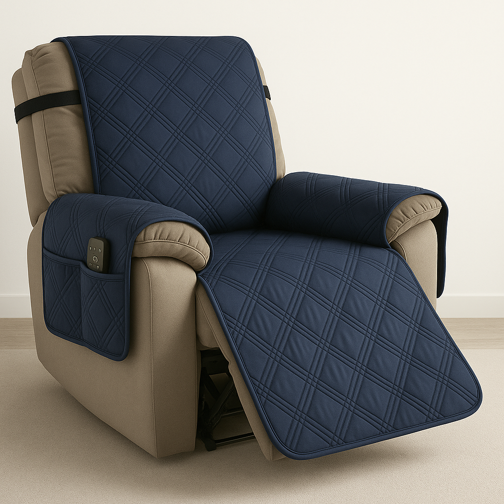 Ka mostore knusse relaxfauteuilhoes voor thuis — waterdichte zitbeschermer, antislipachterkant