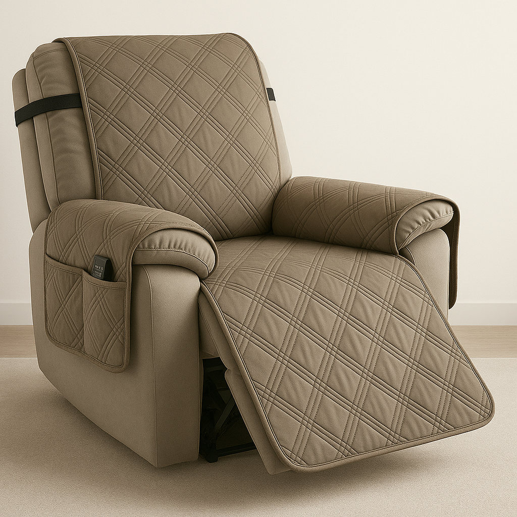 Ka mostore knusse relaxfauteuilhoes voor thuis — waterdichte zitbeschermer, antislipachterkant