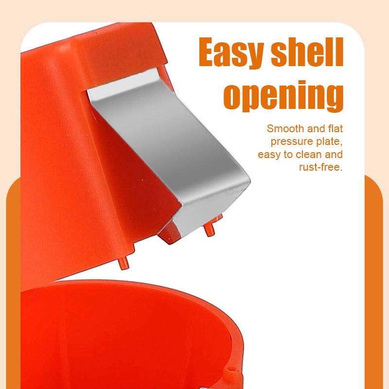 CrackEase Ergonomic Grip Egg Cracker — Clean Shell Release, Handheld Design
