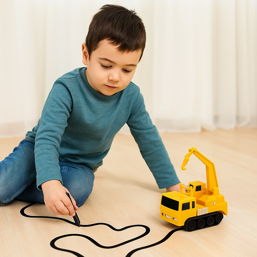 Inductive Line Following Car — Drawing Pen Kit, Ages 3+