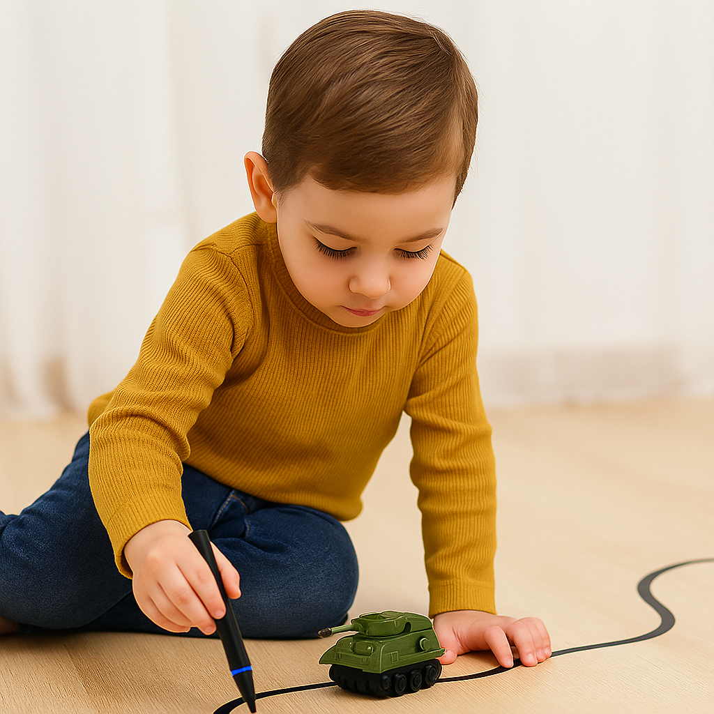 Inductive Line Following Car — Drawing Pen Kit, Ages 3+