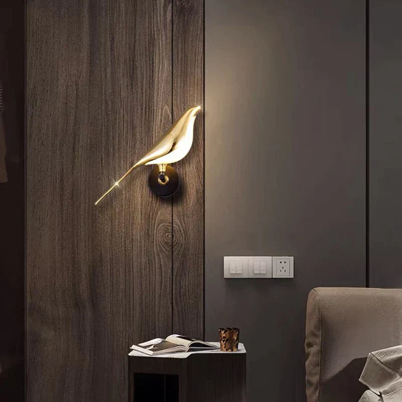 Bird Design LED Wall Light With Magnetic Rotatable Design For Living Rooms
