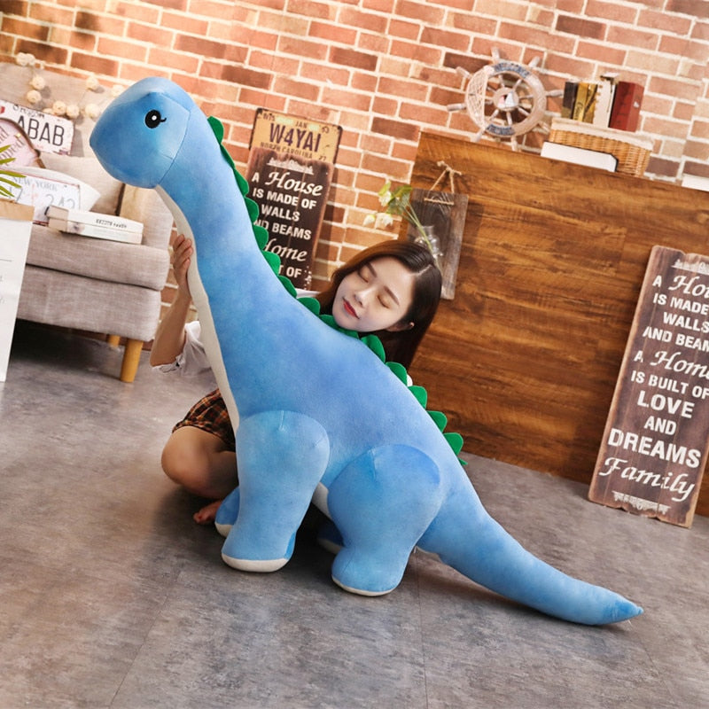 Diplodocus-bamse — Avlang design, tett fylling, står oppreist