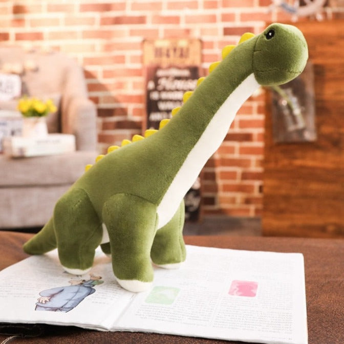 Diplodocus-bamse — Avlang design, tett fylling, står oppreist