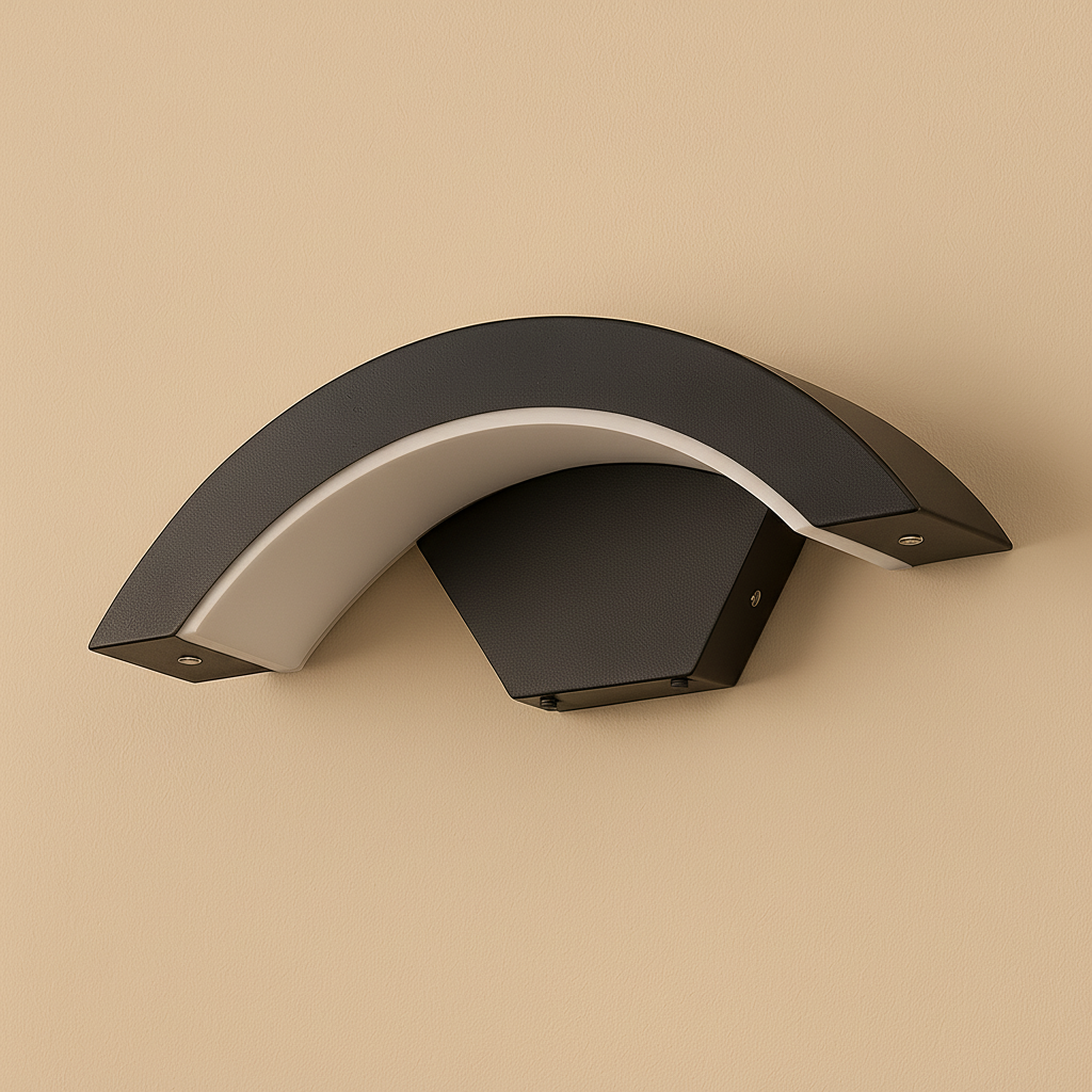 ArcWave Contemporary Exterior Wall Lantern With Motion Sensing For Outdoor Lighting