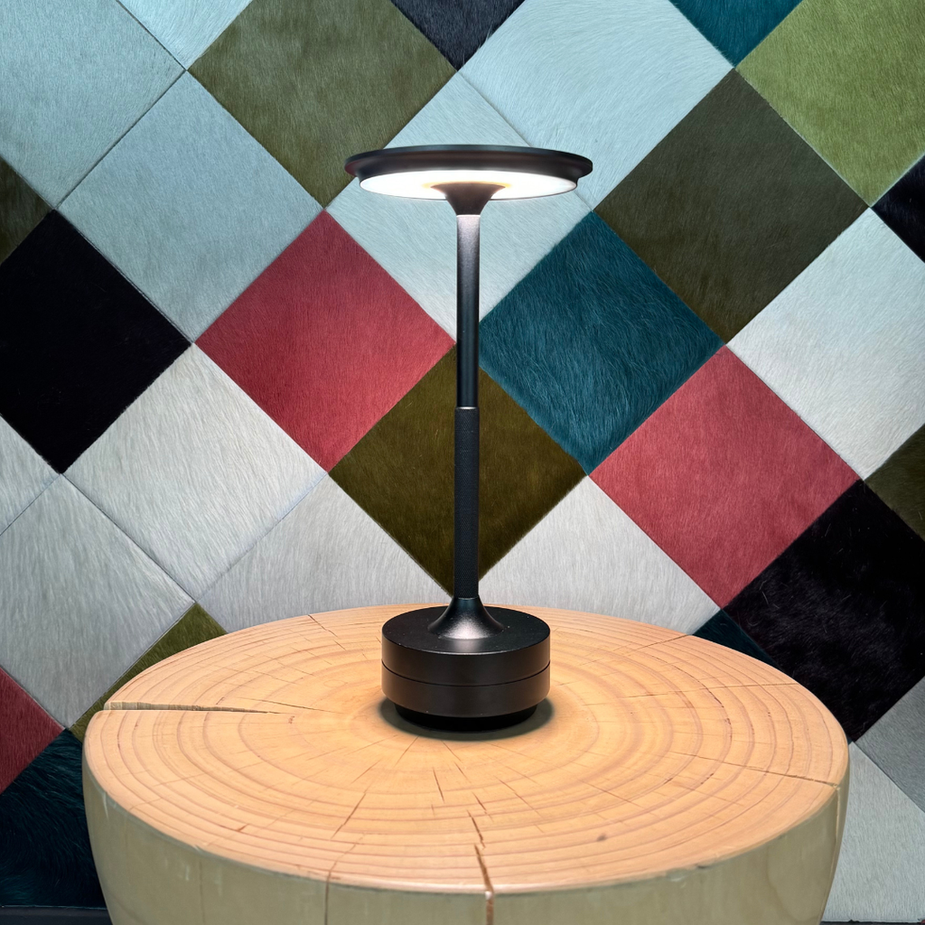 DIMAVIA Rechargeable Aluminum LED Table Lamp — Cordless Touch Control, Adjustable Brightness