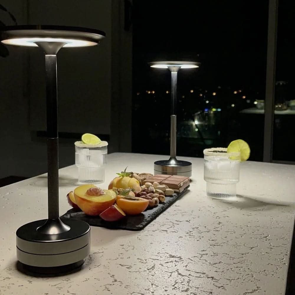 DIMAVIA Rechargeable Aluminum LED Table Lamp — Cordless Touch Control, Adjustable Brightness