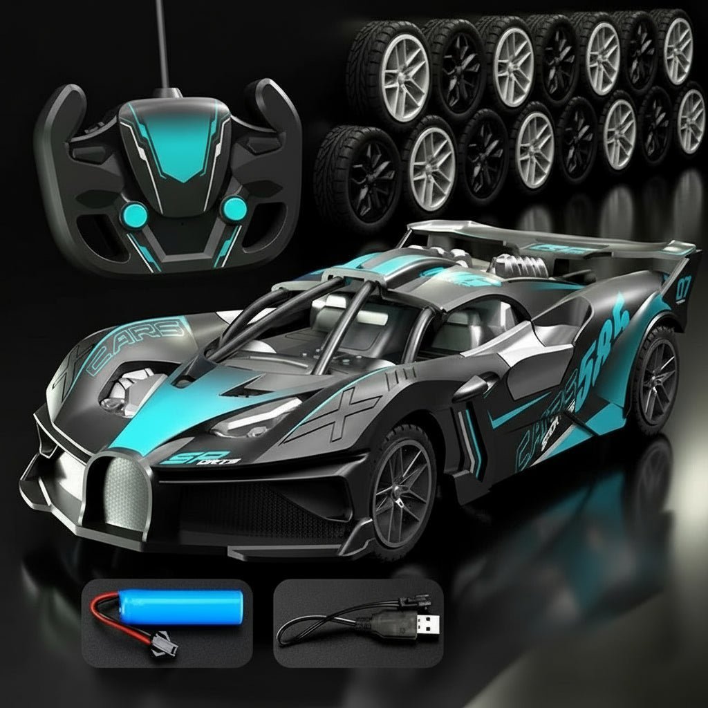AeroPulse Electric RC Racing Car — 15 km/h Speed, 2.4 GHz Remote, Shockproof Chassis